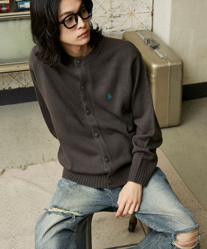 U.S. POLO ASSN. / 圓領針織開襟衫