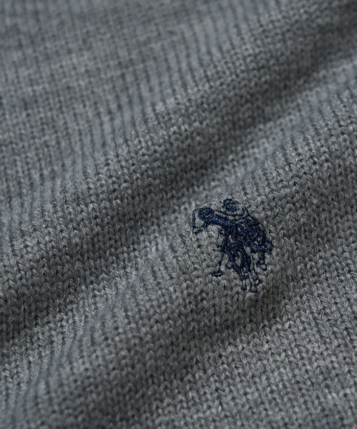 U.S. POLO ASSN. / 圓領針織開襟衫