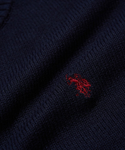 U.S. POLO ASSN. / 圓領針織開襟衫