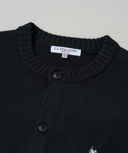 U.S. POLO ASSN. / 圓領針織開襟衫