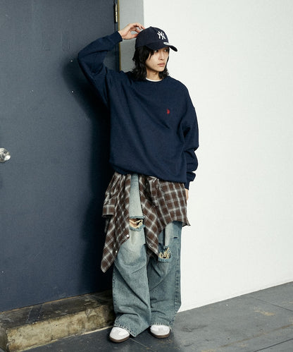 U.S. POLO ASSN. / 刷毛 圓領衫