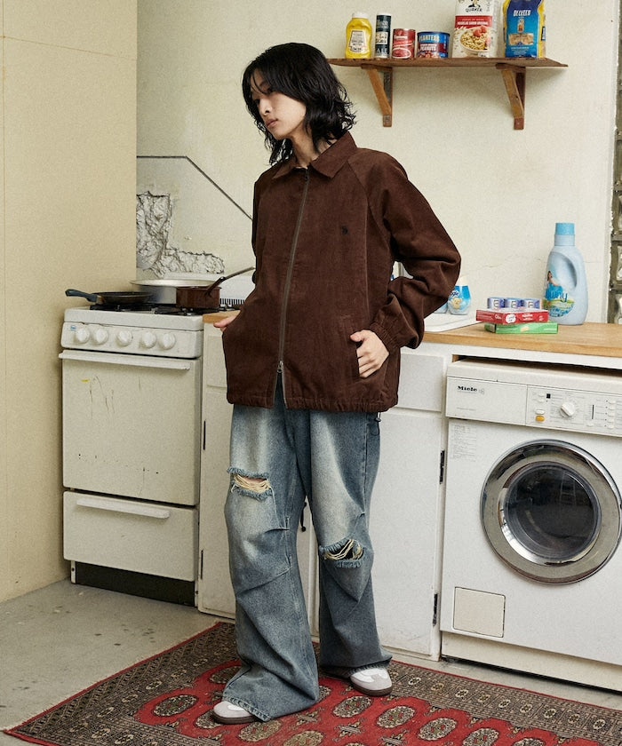 U.S. POLO ASSN. / 雙向拉鍊短版立領外套