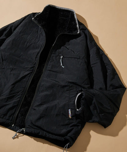 FREAK’S STORE / 寬鬆剪裁 雙面穿尼龍 × 羊羔絨外套