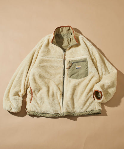 FREAK’S STORE / 寬鬆剪裁 雙面穿尼龍 × 羊羔絨外套