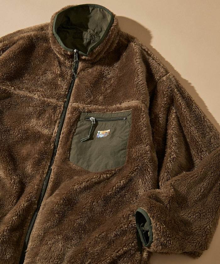 FREAK’S STORE / 寬鬆剪裁 雙面穿尼龍 × 羊羔絨外套