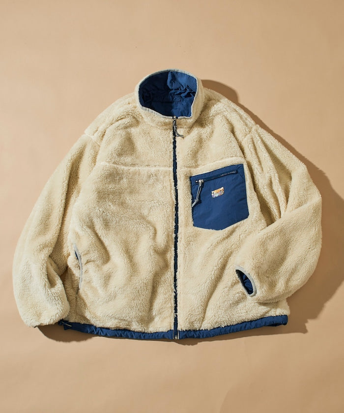 FREAK’S STORE / 寬鬆剪裁 雙面穿尼龍 × 羊羔絨外套