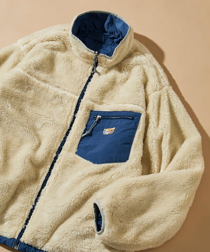 FREAK’S STORE / 寬鬆剪裁 雙面穿尼龍 × 羊羔絨外套