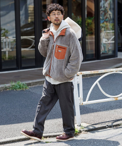 FREAK’S STORE / 寬鬆剪裁 雙面穿尼龍 × 羊羔絨外套