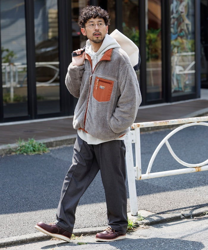 FREAK’S STORE / 寬鬆剪裁 雙面穿尼龍 × 羊羔絨外套