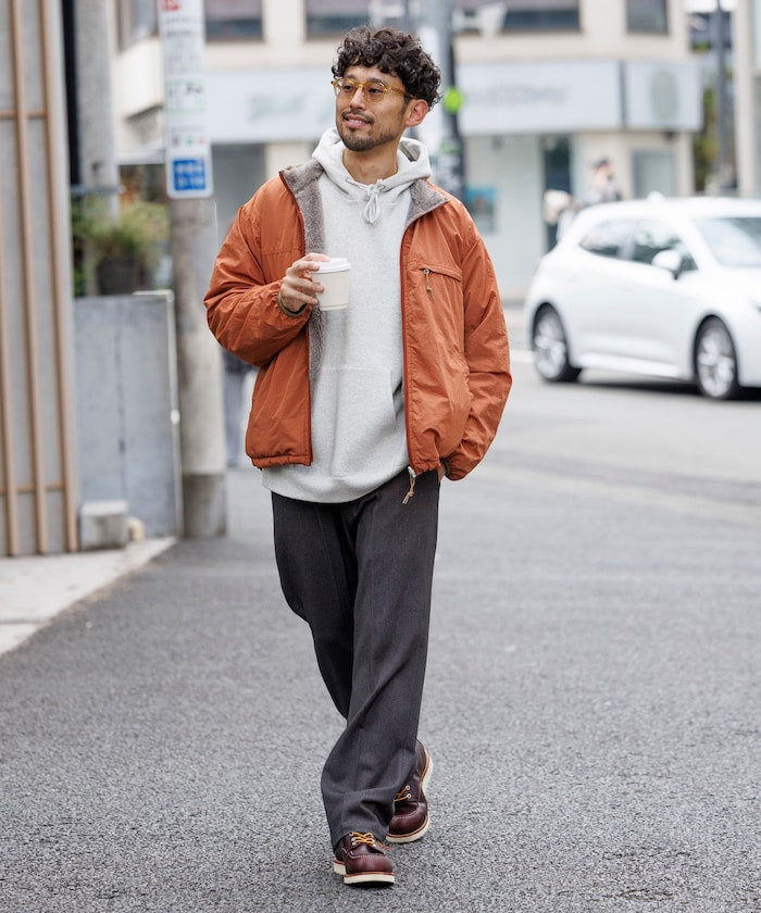 FREAK’S STORE / 寬鬆剪裁 雙面穿尼龍 × 羊羔絨外套