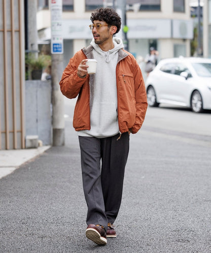 FREAK’S STORE / 寬鬆剪裁 雙面穿尼龍 × 羊羔絨外套