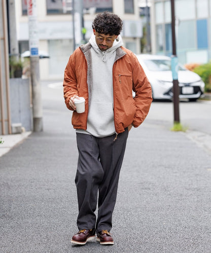 FREAK’S STORE / 寬鬆剪裁 雙面穿尼龍 × 羊羔絨外套