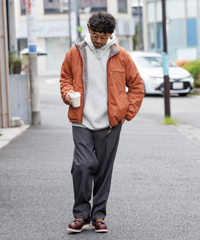 FREAK’S STORE / 寬鬆剪裁 雙面穿尼龍 × 羊羔絨外套