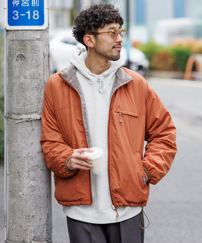 FREAK’S STORE / 寬鬆剪裁 雙面穿尼龍 × 羊羔絨外套