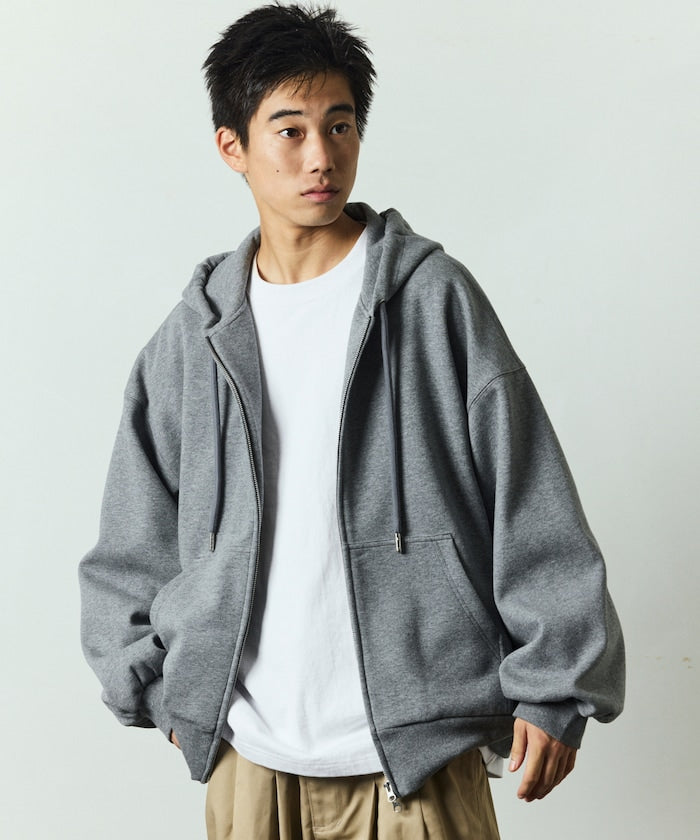 FREAK’S STORE / 寬鬆立體剪裁  拉鍊連帽外套