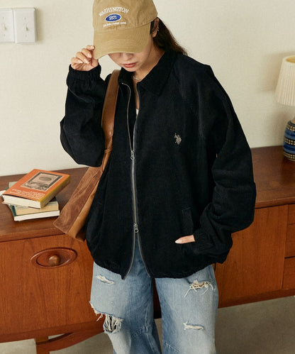 U.S. POLO ASSN. / 雙向拉鍊短版立領外套