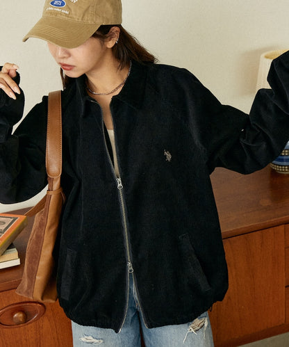 U.S. POLO ASSN. / 雙向拉鍊短版立領外套