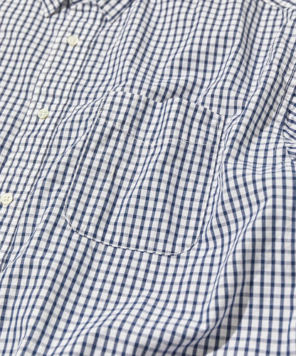 CAHLUMN Magazine Pocket Broad Shirt(Gingham) / 格紋襯衫