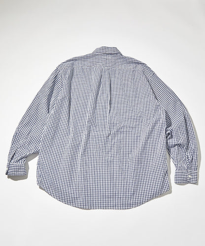CAHLUMN Magazine Pocket Broad Shirt(Gingham) / 格紋襯衫