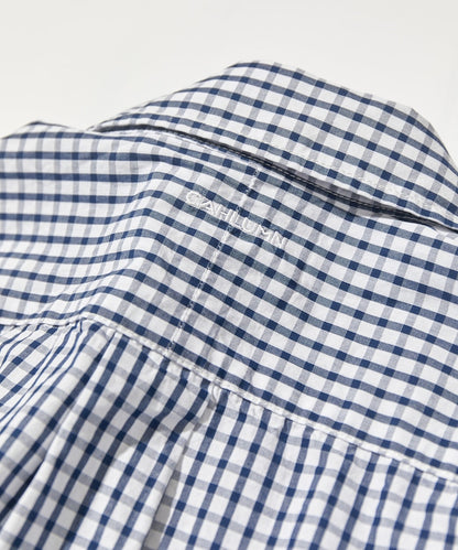 CAHLUMN Magazine Pocket Broad Shirt(Gingham) / 格紋襯衫