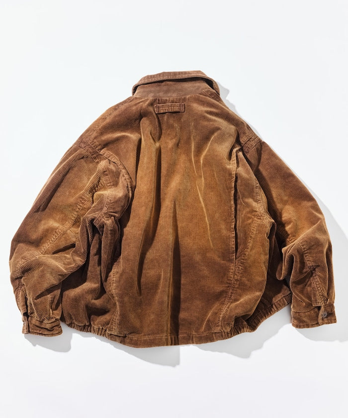 NAUTICA / 中綿漂染寬版燈芯絨短版外套