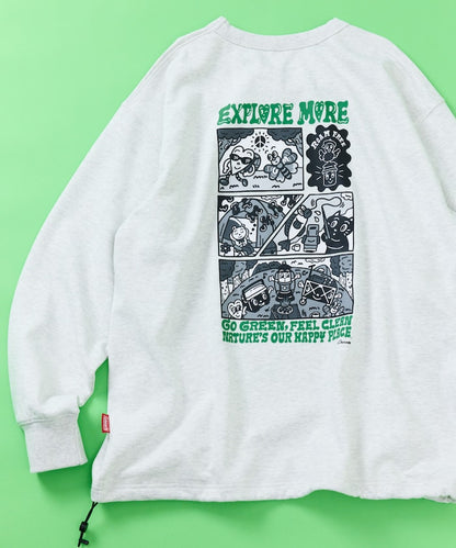 Coleman×Chocomoo×FREAK'S STORE / 4格漫畫 聯名限定 圓領衫