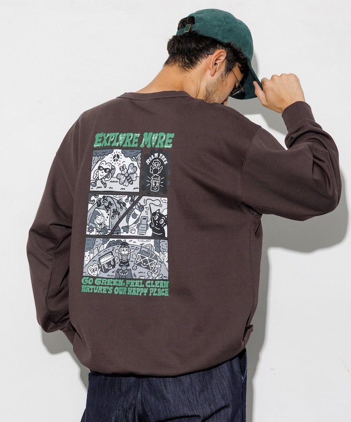 Coleman×Chocomoo×FREAK'S STORE / 4格漫畫 聯名限定 圓領衫