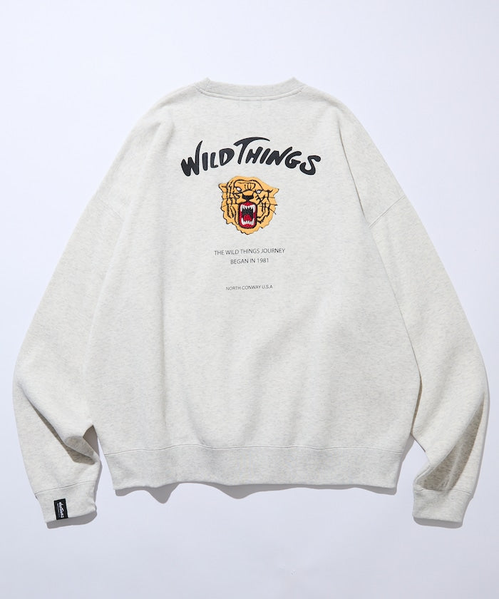 WILD THINGS×FREAK'S STORE / 虎紋刺繡 圓領衫