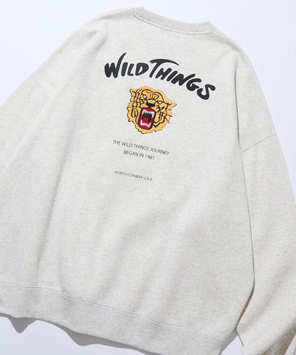 WILD THINGS×FREAK'S STORE / 虎紋刺繡 圓領衫