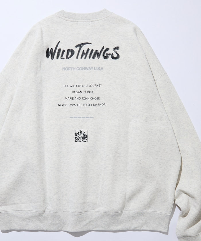 WILD THINGS×FREAK'S STORE / 標誌 圓領衫