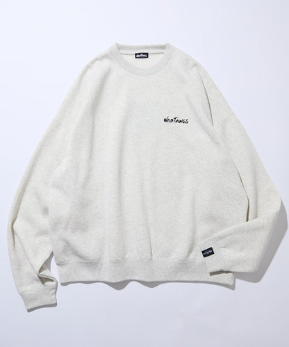 WILD THINGS×FREAK'S STORE / 刺繡圖案 圓領衫