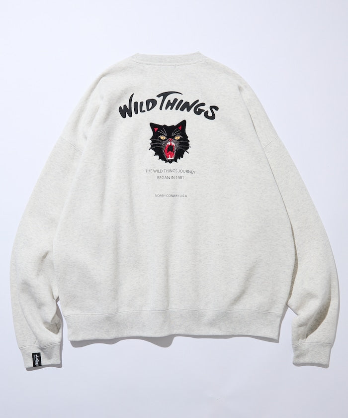 WILD THINGS×FREAK'S STORE / 刺繡圖案 圓領衫
