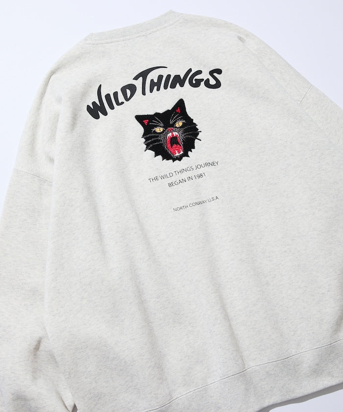 WILD THINGS×FREAK'S STORE / 刺繡圖案 圓領衫