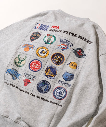 NBA x FREAK’S STORE / 隊徽貼紙圖案 圓領衫