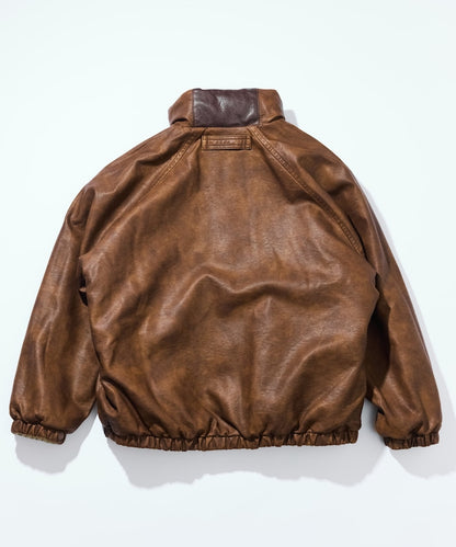 NAUTICA / 異材質雙面穿短版中綿外套