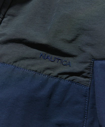 NAUTICA / 異材質雙面穿短版中綿外套