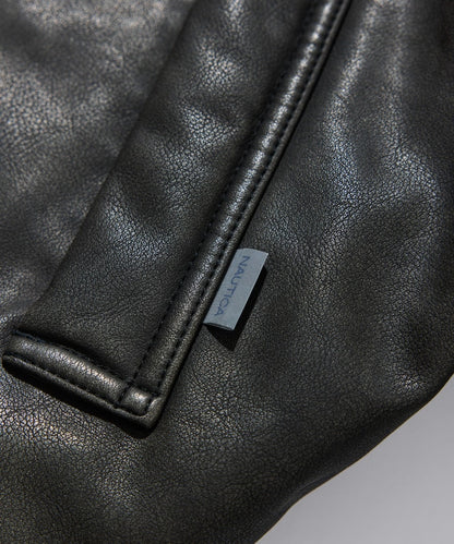 NAUTICA / 異材質雙面穿短版中綿外套