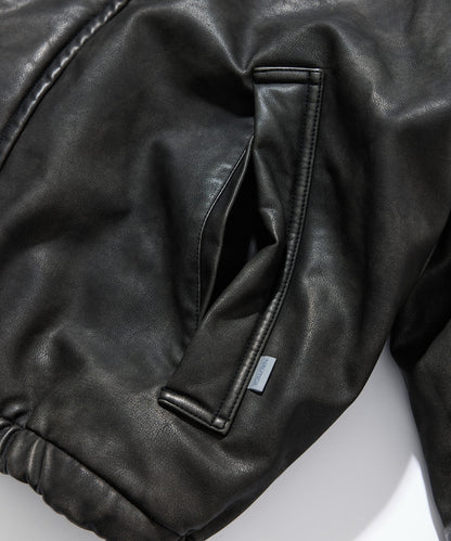 NAUTICA / 異材質雙面穿短版中綿外套