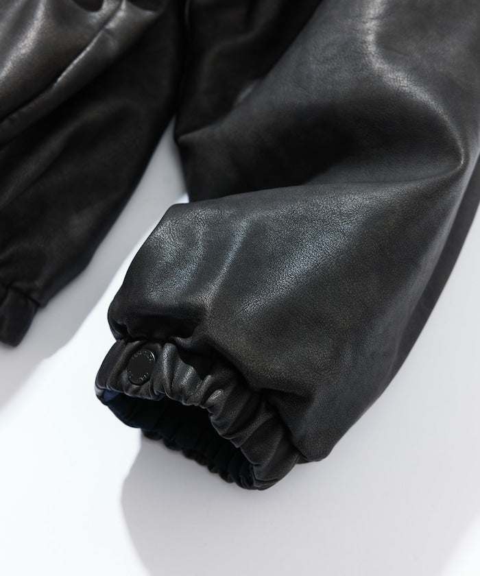 NAUTICA / 異材質雙面穿短版中綿外套