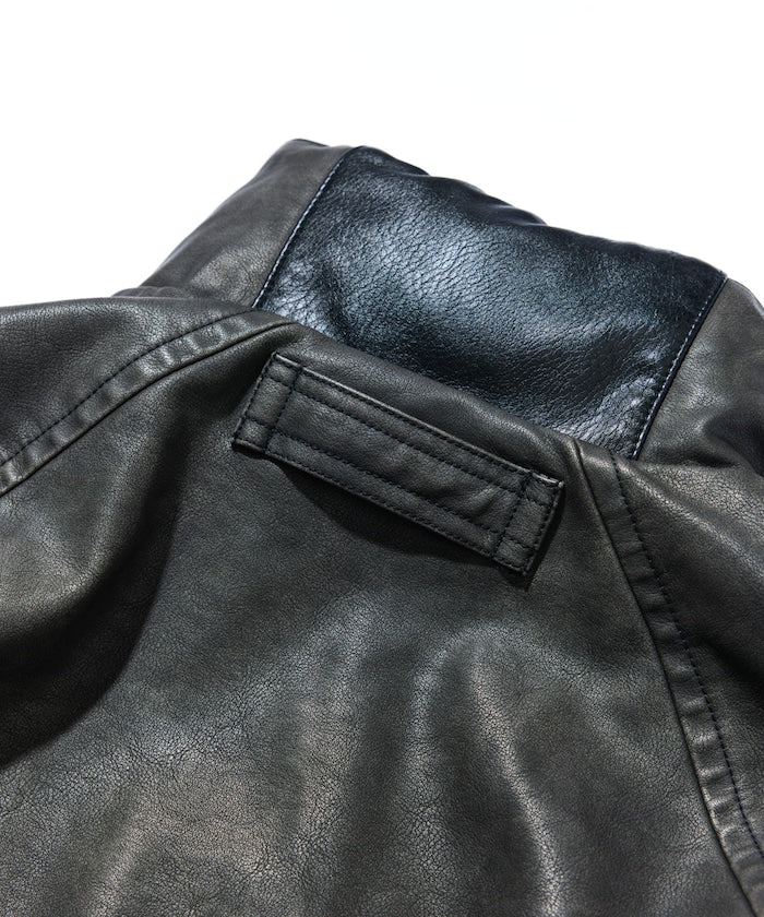 NAUTICA / 異材質雙面穿短版中綿外套