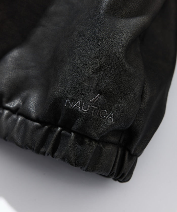 NAUTICA / 異材質雙面穿短版中綿外套