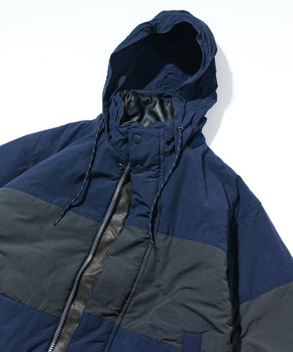 NAUTICA / 異材質雙面穿短版中綿外套