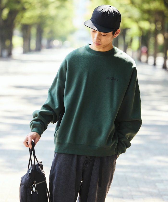 WILD THINGS×FREAK'S STORE / 刺繡圖案 圓領衫