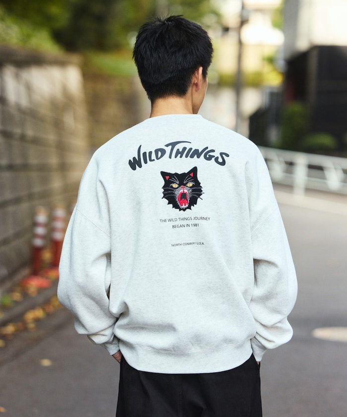 WILD THINGS×FREAK'S STORE / 刺繡圖案 圓領衫