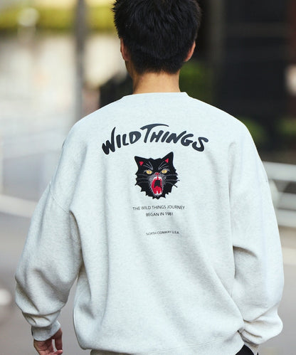 WILD THINGS×FREAK'S STORE / 刺繡圖案 圓領衫