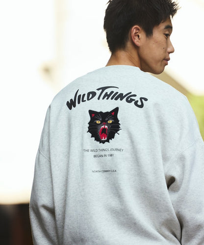 WILD THINGS×FREAK'S STORE / 刺繡圖案 圓領衫
