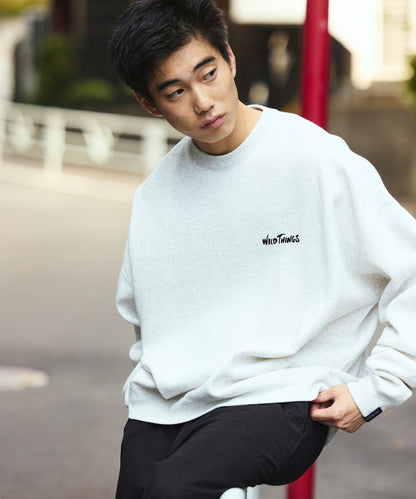 WILD THINGS×FREAK'S STORE / 刺繡圖案 圓領衫