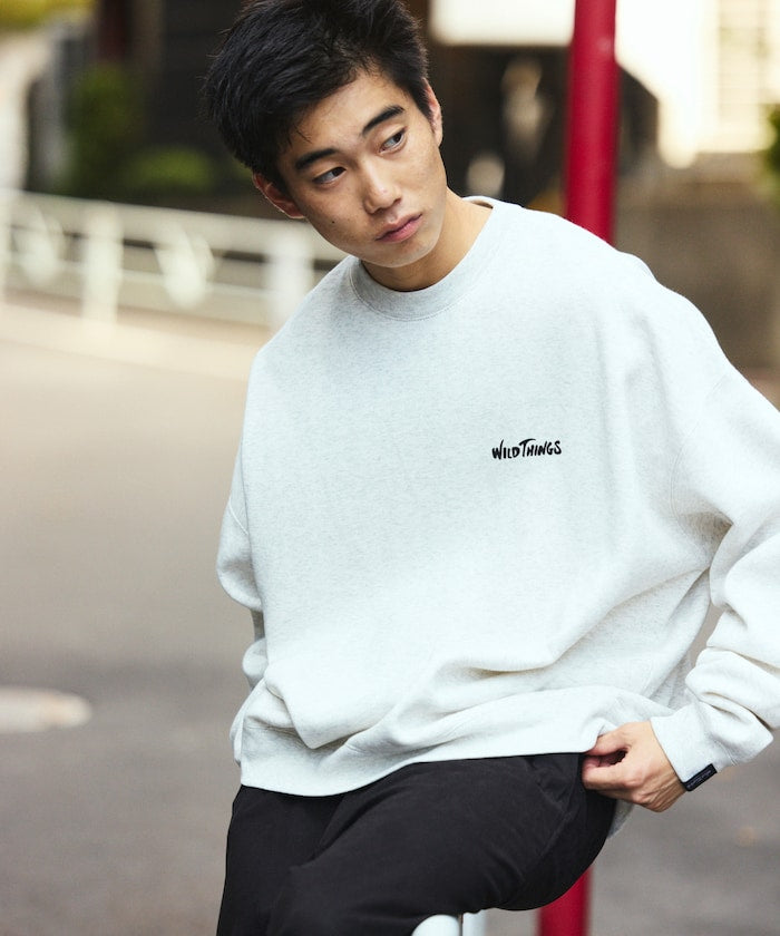 WILD THINGS×FREAK'S STORE / 刺繡圖案 圓領衫