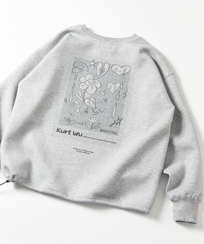 Kurt Wu × FREAK'S STORE / 泡棉針織 聯名 背後印花 圓領衫
