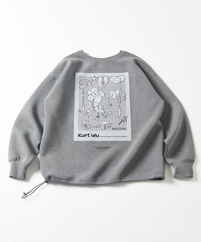 Kurt Wu × FREAK'S STORE / 泡棉針織 聯名 背後印花 圓領衫